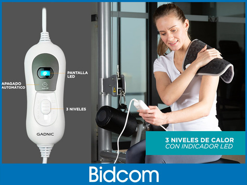 Imagen 5 de 9 de Almohadilla Térmica Eléctrica Gadnic 1000w 220v Lavable