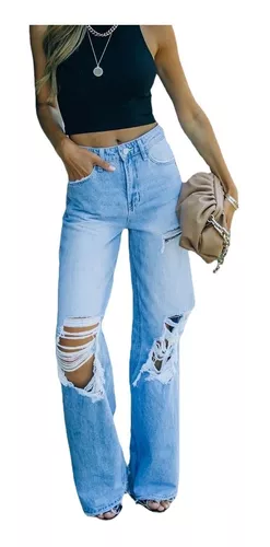 Jeans Rotos Mujer Ancho | 📦