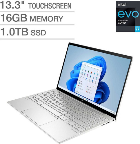 Imagen 2 de 7 de Notebook Hp Envy 13,3 Touch Fhd I7-1165g7 16gb 1tb Ssd Win11