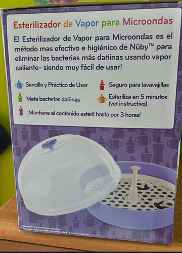 Esterilizador Para Microondas Nuby 4 Biberones