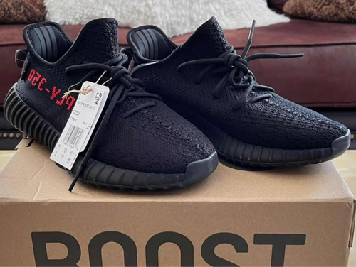 Yeezy Boost 350 Black And Red Original Talla: 7 Usa 25 Cm
