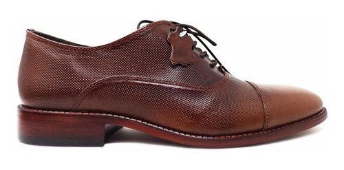 Imagen 2 de 4 de Zapato Oxford De Vestir Para Caballero Fina Piel Vacuno