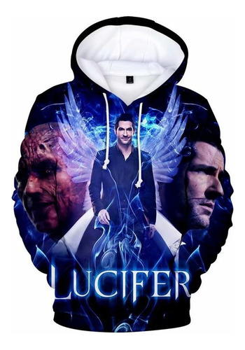 Serie Americana Lucifer Sudadera Casual Con Capucha