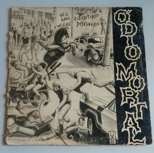 Lp Coletânea Punk Ódio Mortal  Dizintiria/desespero/w.c Kaos