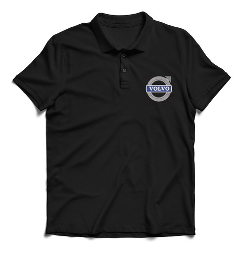 Remera Polo Hombre Regalo Padre Caballero Bordada Logo Volvo