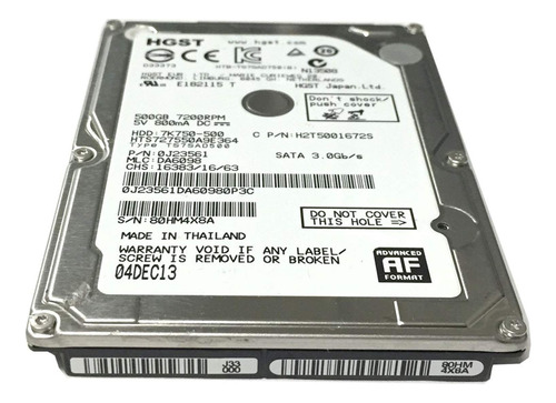 Hgst Gb Rpm Mb Cache Sata Interna Disco Duro Para Portatil