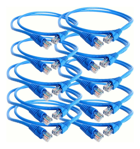 Cable Rj45 Patch Cord Cat6 0,5 Metros X 24 Unidades