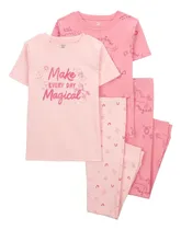 Comprar Set 4 Piezas Carters Pijama Algodon Unicornio 3q517810 Nenas