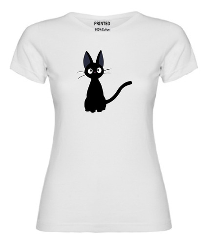 Polera Mujer Estampado Gatito Jiji, Entregas A Domicilio