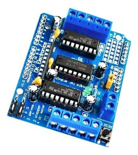 Motor Shield L293d Uno Mega Robot Puente Arduino