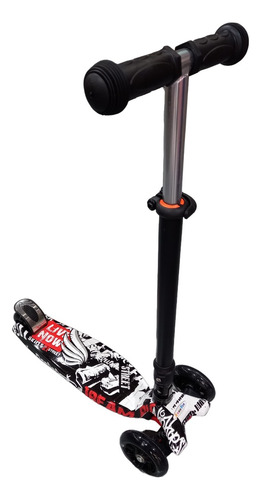 Monopatin Reforzado Plegable 4 Ruedas Con Luces - S925w
