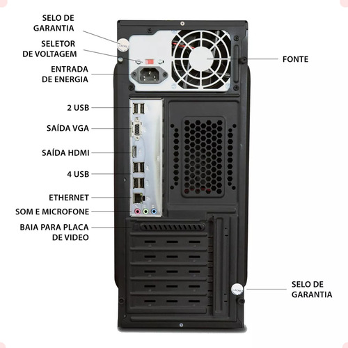Computador Completo Intel I7 16gb Hd 1tb Mon 19 Strong Tech