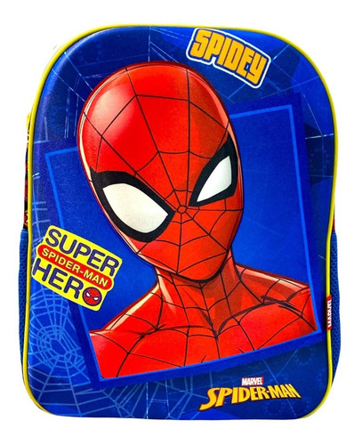 Mochila Primaria Escolar Niño Niña Spiderman 100% Color Rojo
