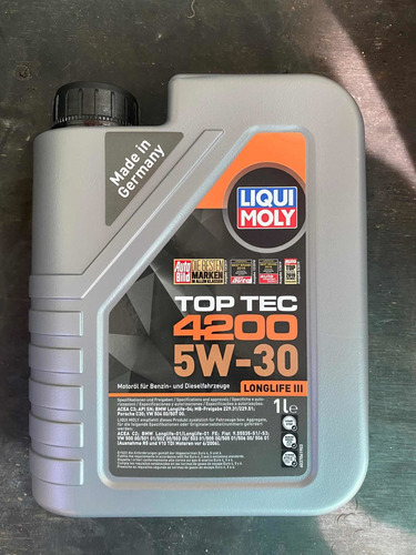 Aceite Liqui Moli Top Tec 5w-30 1lt