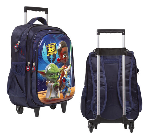 Mochila Infantil Rodinha Star Wars Young Jedi 3d Toys 2u