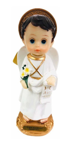 San Gabriel Infantil, Carita De Bebé 19cm En Porcelana