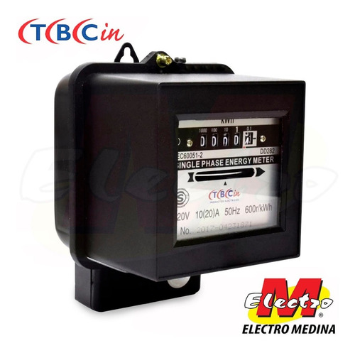 Medidor Monofasico Luz Electrico Tbcin Dd282  Electro Medina