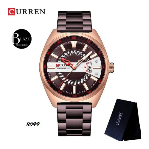 Reloj Curren 3099 Reloj De Acero Inoxidable