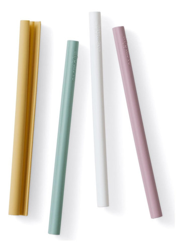 Pajitas De Silicona Reutilizables De Esembly Diseño Fácil Y