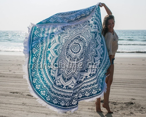 Boho Chic Zebra Mandala Yoga Manta De Playa - Tapicería...