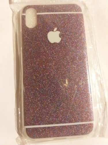 Funda iPhone X Con Brillos