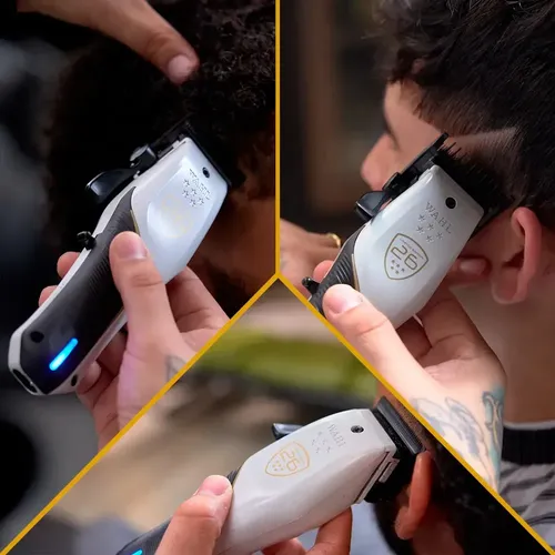 Maquina De Corte Wahl Vapor Ce Edição Limitada Preto E Branco