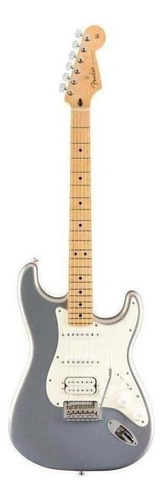 Guitarra elétrica Fender Player Stratocaster HSS de  amieiro silver brilhante com diapasão de bordo