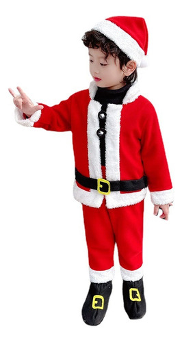 Ropa De Actuación Para Niño Y Niña En Navidad Traje Rojo