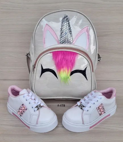 Combo Niña Deportivo Mas Bolso Unicornio Princess