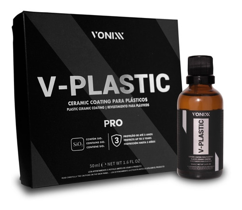 Vonixx V-plastic Vitrificador De Plásticos 50ml Nova Formula