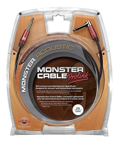 Monster M Acst2-21a - 21' Acoustic Cable De Instrumento