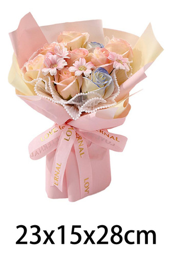 Regalo Del Día De La Madre, Ramo De Flores De Jabón, Rosa