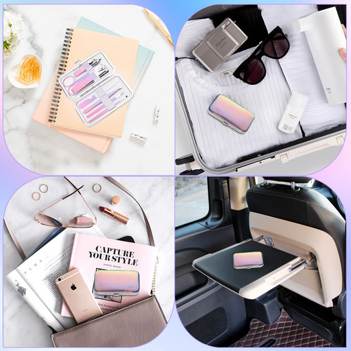 Set De Manicura Aceoce 8 En 1 De Acero Inoxidable Con Funda