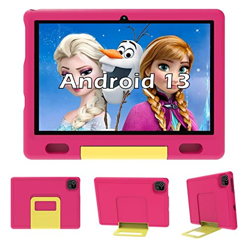 Tablet Niños De 10.1 Pulgadas Android 13, 32gb De Alma...