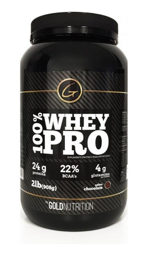 100% Whey Pro Gold Nutrition 2lb Chocolate