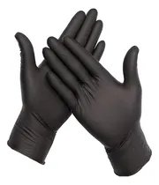 Comprar Caja 100 Guantes Desechables Negros Guante Nitrilo Talla S M L Libre De Polvo Guantes De Nitrilo Qatarshop 