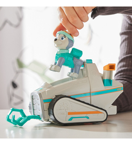 Paw Patrol Vehículo Básico Sustentable Everest Snow Plow Azul Claro