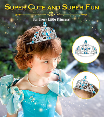 Set De Tiara Con Forma De Corona De Princesa Bibuty Para Niñ