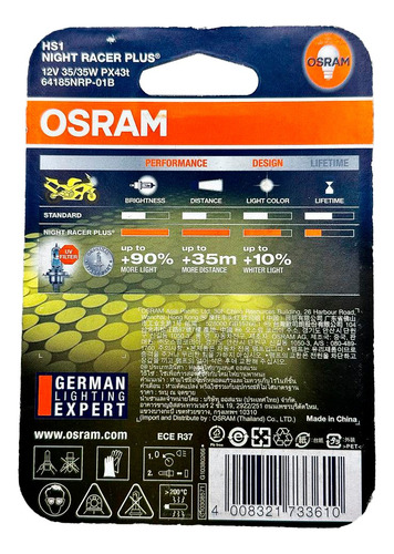 Bombillo Moto H4 64185nrp Osram