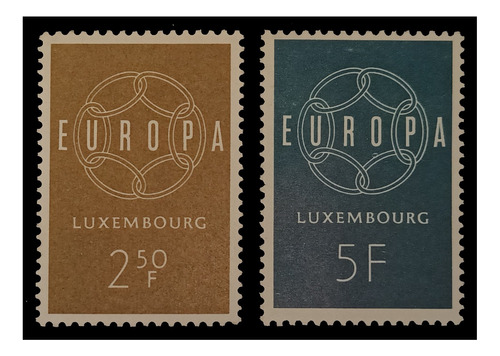 Luxemburgo Tema Europa 1959 Nv. Mint. Yv. 267/68