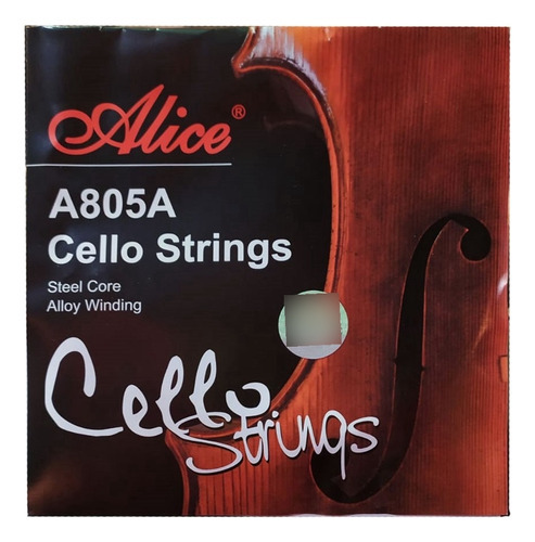 Imagen 1 de 1 de Encordado Para Cello 4/4 Alice A805a