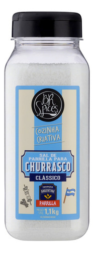 Sal de Parrilla para Churrasco Clássico BR Spices Frasco 1,1kg