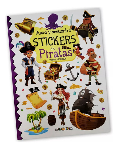 Busco Y Encuentro Stickers De Piratas