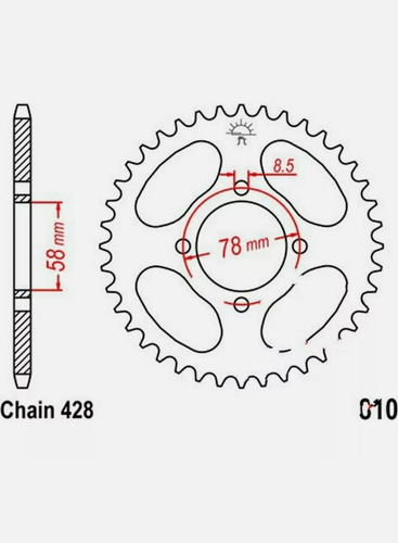 Suzuki Gp125 78-89 Sprocket