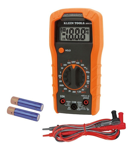 Imagen 1 de 7 de Multimetro Digital Con Selección Manual Klein Tools Mm300