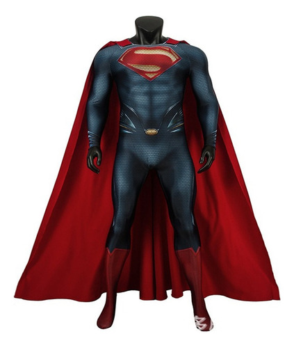 Fwefww Superman Hombre De Acero Cos Superman Kent Mono