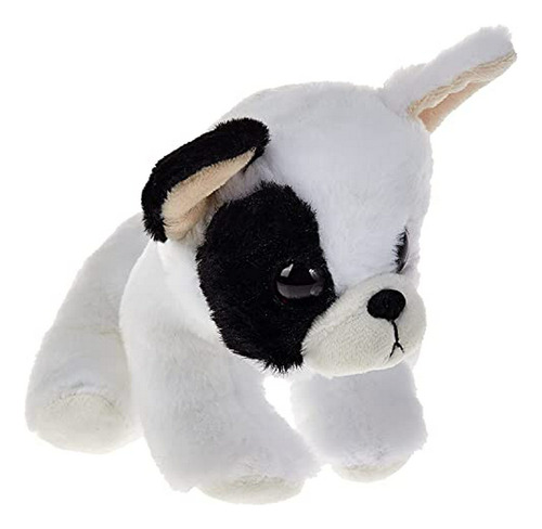 Peluche Marcel - Perro Blanco/negro, 15 Cm