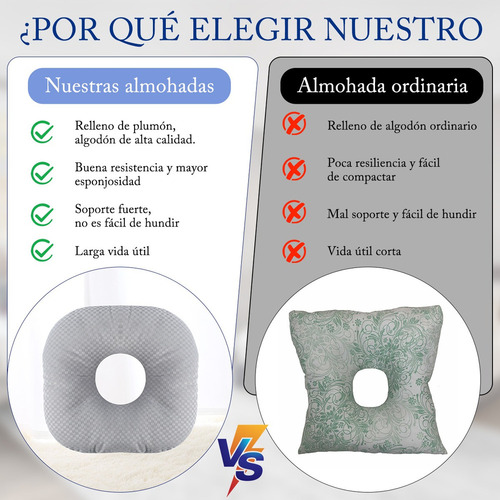 Lh Almofadas Com Furos Para Orelhas Para O
