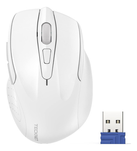 Mouse Tecknet Pro M003 Inalambrico/blanco