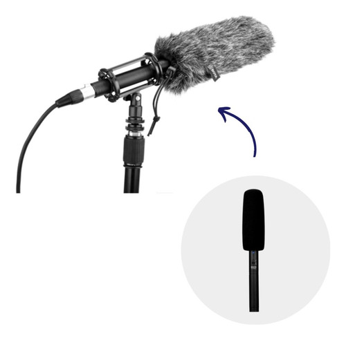 Microfone Condensador Camera Supercardioide Boya By-bm6060